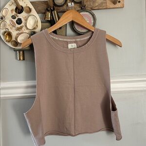 Aerie Sleeveless cropped Tank Top - Taupe